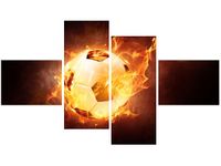 140CM 70 OBRAZ PIŁKA OGNIU ŚCIENNY