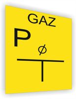 Tablica punktu pomiarowego znak nadruk 20x15 cm dużo wzorów