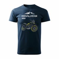 Koszulka motocyklowa z motocyklem na motor Royal Enfield Himalayan 450 męska granatowa XXL