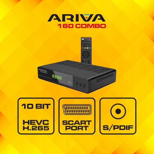 Ferguson Ariva 160 Combo – DVB-T2/S2 FTA, HEVC H.265, Full HD, USB PVR zdjęcie 5