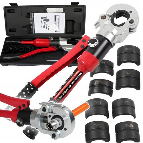 PRASKA ZACISKARKA HYDRAULICZNA RĘCZNA DO RUR PEX 12T MATRYCE PERT U 16 - 32 na Arena.pl