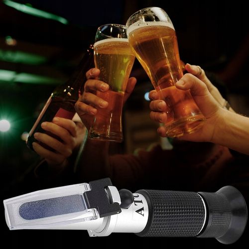 REFRAKTOMETR DO MIODU CUKROMIER + ZAWARTOŚĆ WODY KALIBRACJA MIERNIK CUKRU na Arena.pl