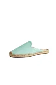 TALAMANTRA Damskie Klapki Espadryle lniane Niebieskie Rozmiar 36