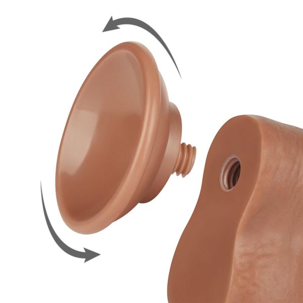 8'' sliding skin dual layer dong brown zdjęcie 6