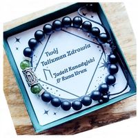 JADEIT Zielony Runa URUZ Talizman ZDROWIA Bransoletka Męska OCHRONA #317