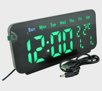 Budzik elektroniczny stojący, duże cyfry VST-912