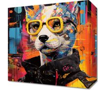 Obraz 30x30cm Kot w Miejskim Stylu