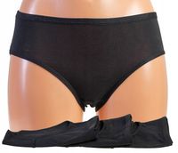 Majtki damskie Bawełna czarne - 3 szt. roz. XL