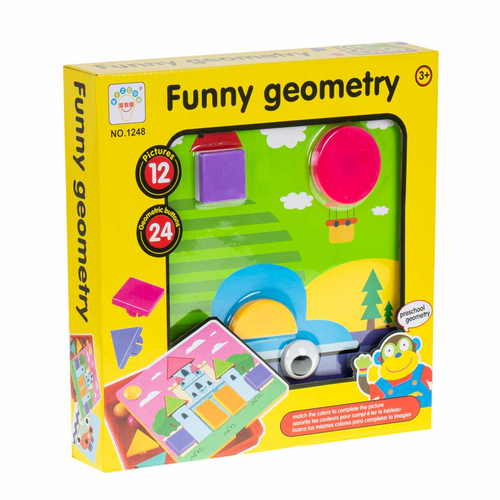 Puzzle geometryczne edukacyjne 36 el. na Arena.pl