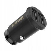 Baseus mini ładowarka samochodwa szybka 2xUSB 3.1A