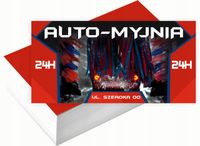 Wizytówki firmowe Foliowane 1000szt różne wzory AUTO MYJNIA