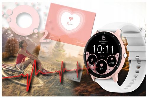 SMARTWATCH DAMSKI ZEGAREK GRAVITY ROZMOWY POLSKIE MENU +PASEK GRATIS GRAWER na Arena.pl