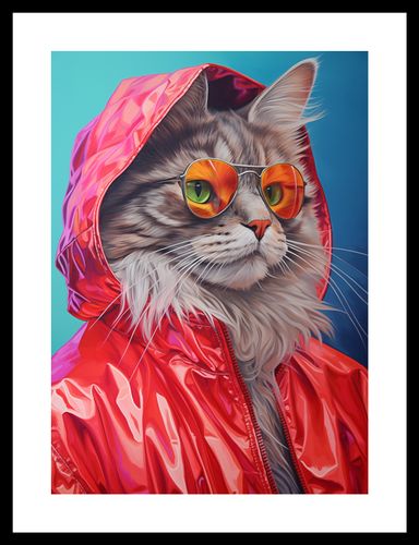 Plakat 25x35cm Kot w Stylu na Arena.pl