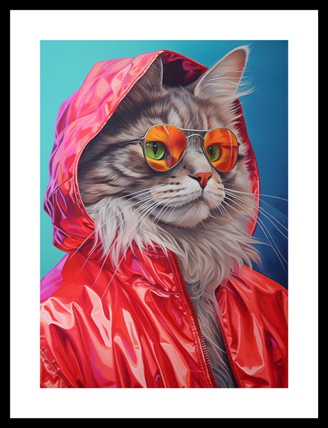 Plakat 25x35cm Kot w Stylu zdjęcie 3