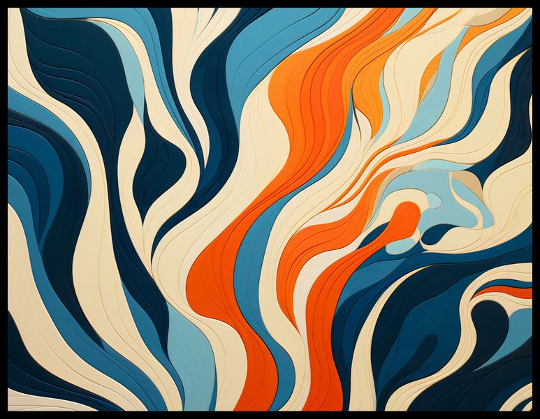 Plakat 65x50cm Oceaniczne Fale zdjęcie 2