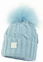 Jamiks VALDIS czapka zimowa z pomponem kaszmir ocean 50-52