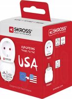 Adapter podróżny Skross z Polski do USA Kanada Brazylia Boliwia Peru Bahama