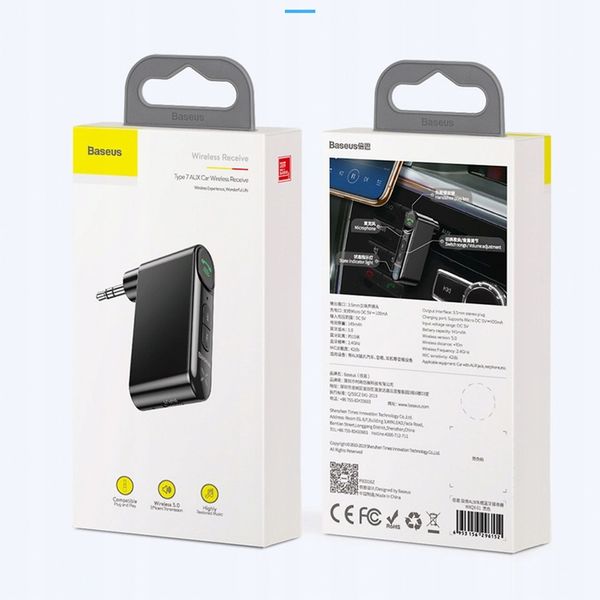 TRANSMITER SAMOCHODOWY BLUETOOTH AUX BASEUS ZESTAW GŁOŚNOMÓWIĄCY + zdjęcie 6
