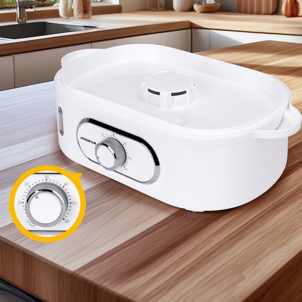 Parowar Aigostar 12 l biały 900 W zdjęcie 4