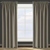 Zasłona gotowa na taśmie PARISA 135x270 Eurofirany cappuccino