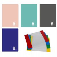 Zeszyt KRATKA A5 / 60k Miękki 10 szt. + 10 okładek