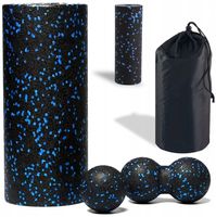 Zestaw Wałek do rolowania Roller do masażu Duoball podwójna piłka 4w1F