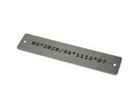 50szt. tabliczek z grawerem ze stali nierdzewnej 20 x 100 mm grubość 1mm