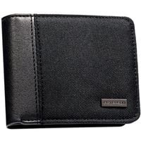 czarny, kompaktowy portfel męski wykonany ze skóry ekologicznej - peterson