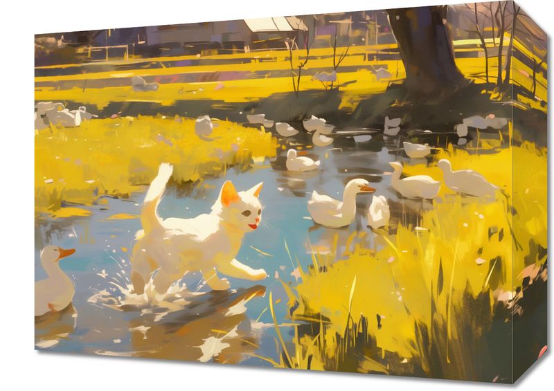 Obraz 40x30cm Słońce na Wsi zdjęcie 1