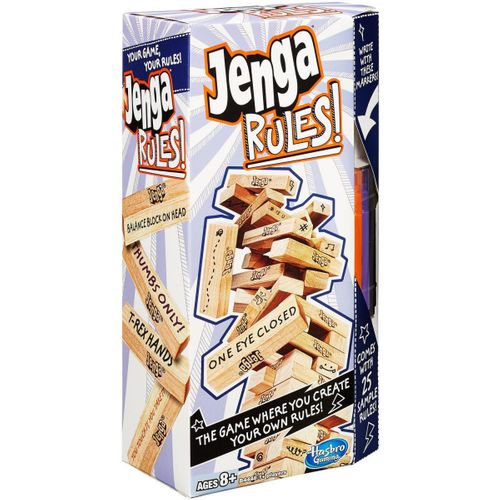 HASBRO GRA WIEŻA JENGA RULES + MARKERY B4448 na Arena.pl