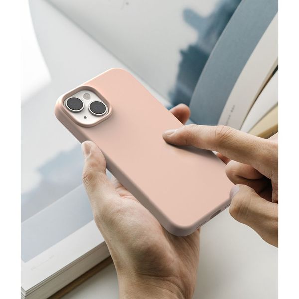 ringke silicone iphone 14 plus / 15 plus pink sand zdjęcie 8