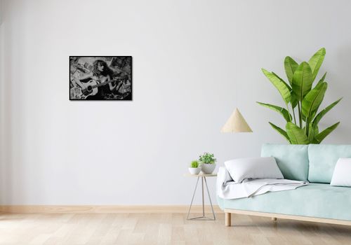 Plakat 59,4x42cm Młoda Gitarzystka na Arena.pl