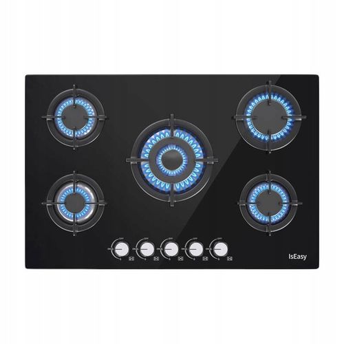 Płyta Gazowa Iseasy Mgbg-775 5 Żeliwnych Palników NG LPG Do Zabudowy na Arena.pl
