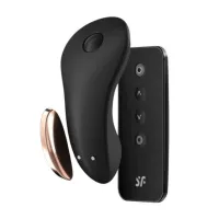 satisfyer little secret - dyskretny model z pilotem i aplikacją, czarny