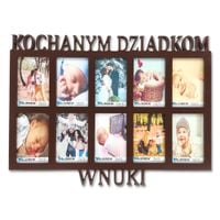 Multirama ramka na zdjęcia z napisem Kochanym Dziadkom Wnuki 10 zdjęć