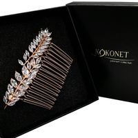 Grzebyk ślubny FLORES rose KOKONET 4-0085