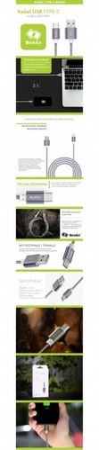 Benks Kabel Typ C Grey na Arena.pl