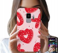 ETUI DO SAMSUNG GALAXY S9 - KOBIECE, MODNE WZORY XOXO SERCE + FOLIA
