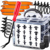 Spinki Kołki Klipsy Samochodowe Tapicerki Plastików 663szt +ŚCIĄGACZE ŁYŻKI