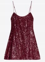 Bershka Sukienka koktajlowa w kolorze Czerwone Wino S