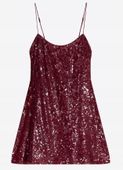 Bershka Sukienka koktajlowa w kolorze Czerwone Wino S