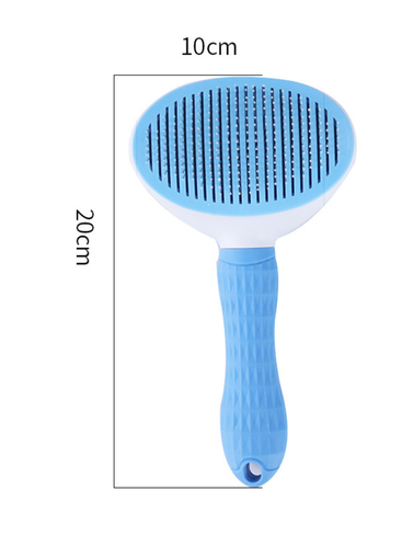Grzebień szczotka do usuwania sierści samoczyszcząca dla psa kota niebieska na Arena.pl
