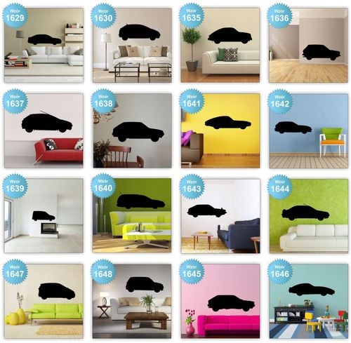 Naklejki na ścianę ścienne SAMOCHODY AUTA 120cm na Arena.pl