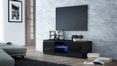 STOLIK RTV 140 CZARNY LAKIER FRONT SZYBA KOMPLET