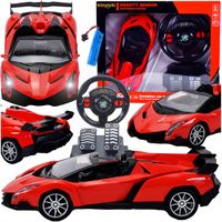 AUTO SPORTOWE ZDALNIE STEROWANE SAMOCHÓD RC ŚWIECI DŹWIĘK NA PILOT ZESTAW
