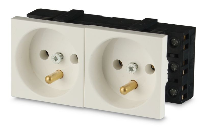 Gniazdo 2M elektryczne podwójne zdjęcie 1