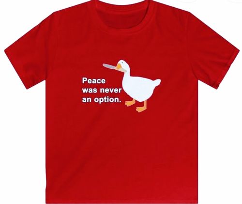 T-shirt ŚMIESZNA KOSZULKA Z GĘSIĄ r 3XL CZERWIEŃ na Arena.pl