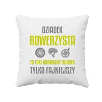 Dziadek rowerzysta to taki normalny dziadek, tylko fajniejszy - poduszka