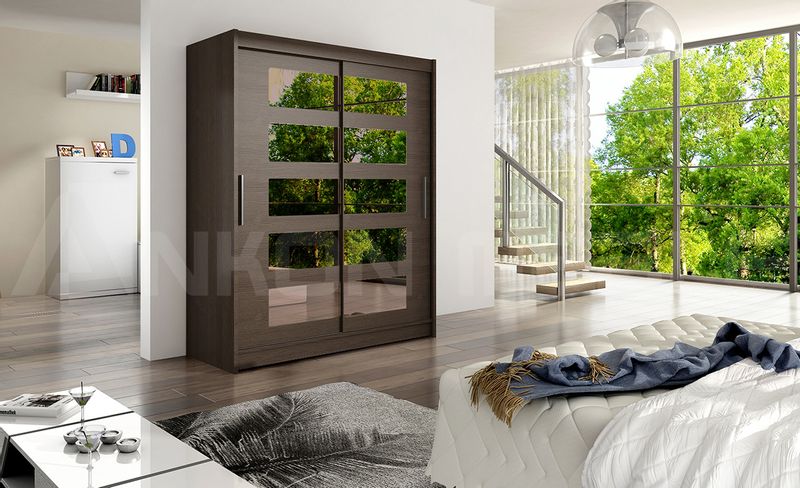 Szafa przesuwna Westa V 150 - CHOCO zdjęcie 2