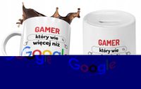 Dla Gamera Zestaw Kubek + Skarbonka Na Prezent Z Nadrukiem Ze Zdjęciem
